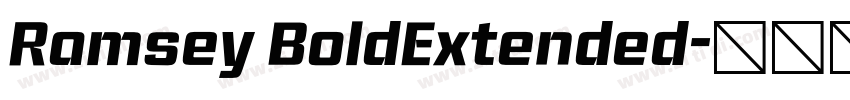 Ramsey BoldExtended字体转换